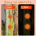 thumbnail image 4 of Triani 100Pcs Reflective Trail Tacks Glow in The Dark Trail Tacks Bright Eyes Trail Markers Box Package Reflective Trail Marking for Hunting Hiking Camping Outdoor Survival (Orange), 4 of 7
