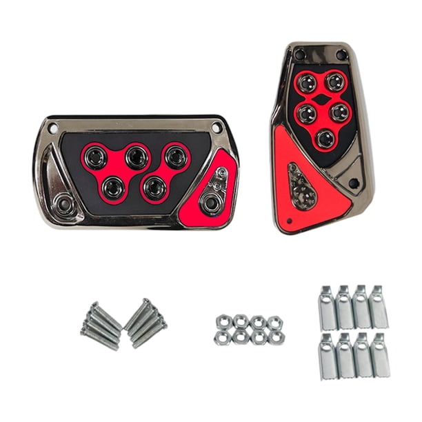 Cubras de pedal de freno de 2 piezas Accesorios automotrices automotrices genéricos Equipo automático rojo