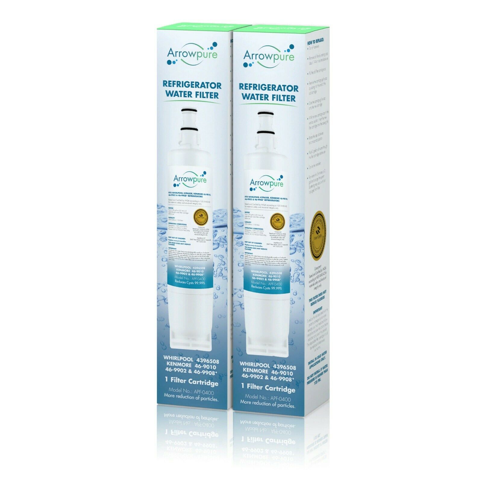 Arrowpure Refrigerator Water Filter Replacement for PUR W10186668