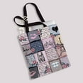 thumbnail image 2 of PKQWTM Collage Retro Scrapbook Inscriptions Word Paris Canvas Shoulder Bags Handbags Tote Bags Shopping Bag, 2 of 2