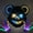 Blue/Yellow, variant on Light Up Mask and Gloves,Bloody Bear Mask with LED,Scary Bear Mask,Plush Furry Mask for Halloween Carnival