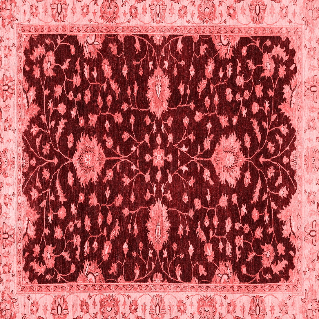 Small Red Rug Square Ahgly Company Machine Washable Indoor Square Oriental Red Traditional ...