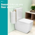 thumbnail image 2 of Toilet Paper Storage for 2 Roll Tissue, Over The Tank Toilet Paper Holder, Stainless Steel Rustproof Toilet Paper Holder Wall Mount, for Rv, Bathroom Storage and Organization, White, 1 Pack, 2 of 9