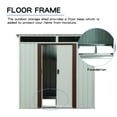 thumbnail image 6 of Elegant 6ft x 5ft White Outdoor Metal Storage Shed – A Perfect Blend of Style and Functionality, Ideal for Safeguarding Your Tools and Outdoor Gear in a Sleek, Durable Design!, 6 of 7