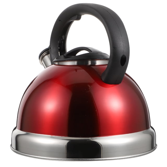 Minkissy 1Pcs Bouilloire de Cuisine pour Thé en Feuilles avec Design Rouge