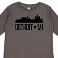 thumbnail image 4 of Inktastic Detroit Michigan City Skyline Boys or Girls Long Sleeve Toddler T-Shirt, 4 of 5