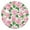 Pioneer Flower Floral, variant on Pioneer Flower Floral Print Pattern Round Fitted Tablecloth with Elastic Edge,Dining Table Cover Waterproof,Outdoor Round Tablecloth for Camping,Dining,Indoor and Outdoor