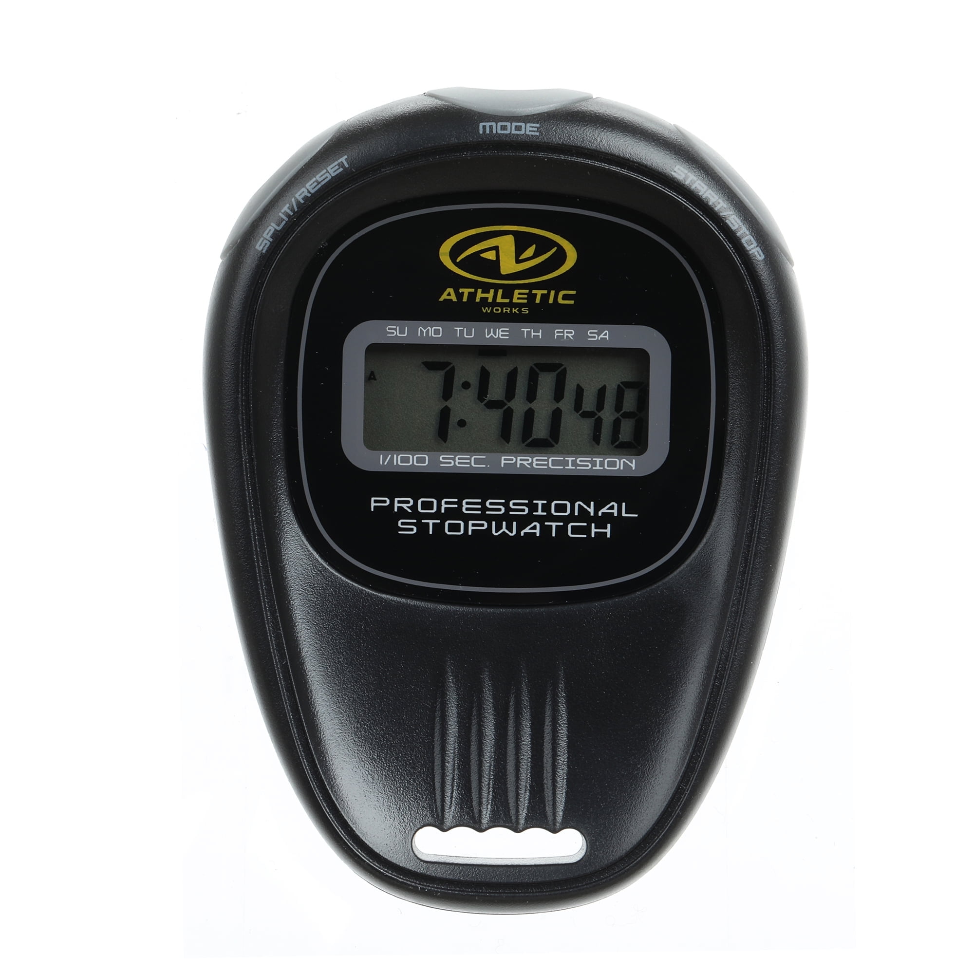 Athletic Works Digital Stopwatch Black with 1/100 Second Timing