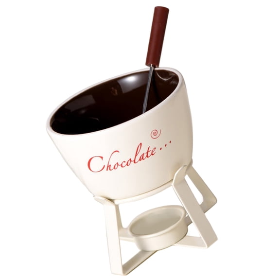 Tizuqe Fondue Pots Set Ceramic Butter Warmers Set Tealight Porcelain Melting Pots Set