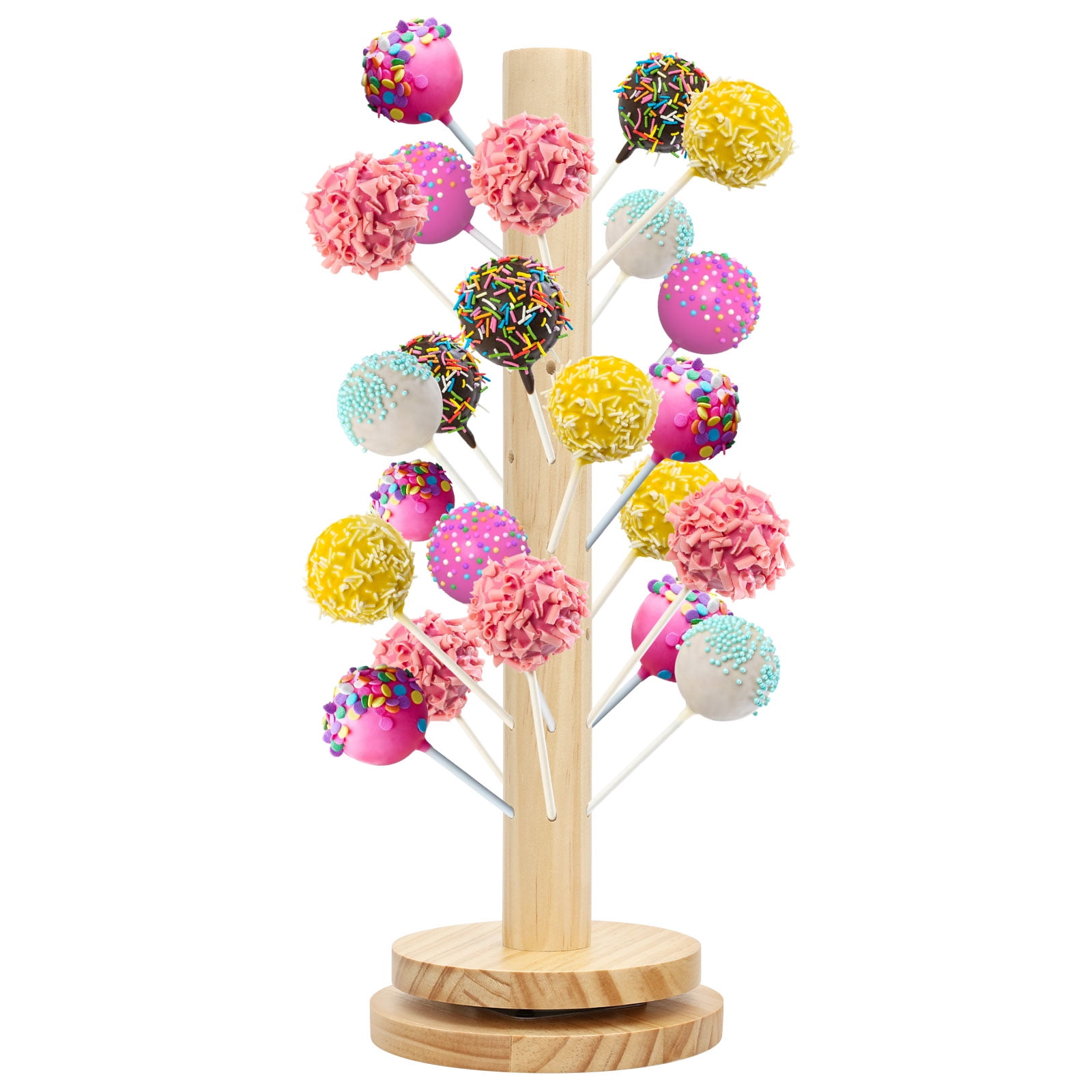 Kabuer Wooden Cake Pop Stand 60 Hole Dessert Display for Wedding Birthday  Party White - Walmart.com, image size:1600x1600