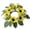Yellow, variant on JoyMoreHome Fall Candle Ring Sunflower Mini Wreath, Artificial Flowers Table Centerpieces for Home Garland Tabletop Rustic Country Thanksgiving Party Decor