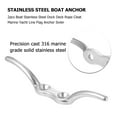 thumbnail image 4 of CIMAXIC Durable Stainless Steel Rope Cleat for Boat Use with Large Tie Off Area and Open Base 2pcs Silver,4.33"X0.91"X0.47", 4 of 5