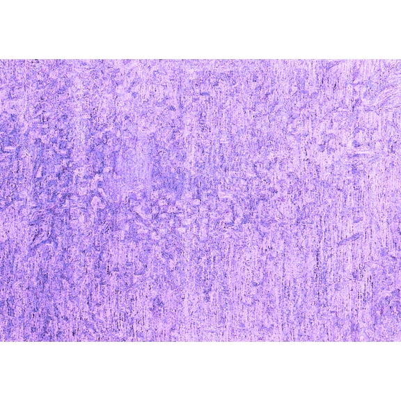 Ahgly Company Indoor Rectangle Abstract Purple Contemporary Area Rugs, 5' x 7'