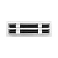 thumbnail image 2 of BUILDMART - 12" Linear Slot Diffuser - (2 Slot) Double Slot - White Decorative Aluminum Air Vent - Heating and Cooling Modern AC Vent Cover for Ceiling, Walls & Floors - Texas Buildmart, 2 of 7