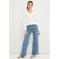 thumbnail image 3 of Ellos Women's 5-Pocket Wide Leg Jeans, 3 of 4