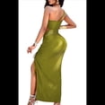 thumbnail image 3 of Vestido Sin Mangas con Abertura en el Hombro, Color Verde XL, 3 of 9