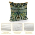 thumbnail image 4 of Fenyluxe Spring Dragonfly Throw Pillow Cover Vintage French Floral Aesthetic Euro Novelty Rustic Teal Washable Decoration Bedding Cozy Bed Couch Home Dorm Indoor Outdoor Pillows 20x20in, 4 of 5