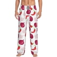 thumbnail image 5 of Mens Pajama Pants Bottoms with Pockets - Chili Pepper onion Print Comfy Mens Pj Pants, Soft Men Lounge Pants, 5 of 5