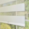 thumbnail image 2 of Versailles Cordless Zebra Privacy Room Darkening Shade for Windows 36" x 72" Eggshell, 2 of 6