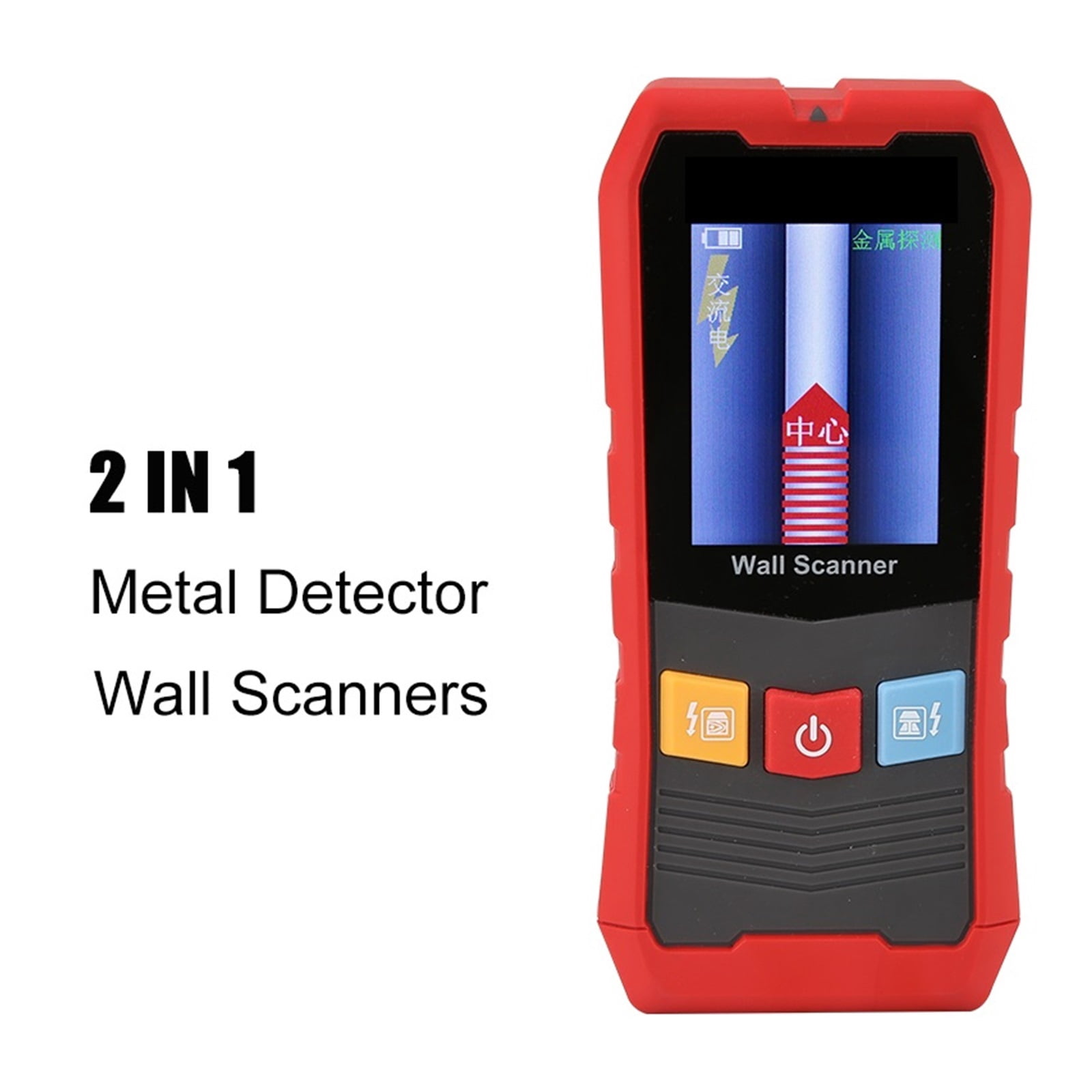 4 IN 1 Multifunctional Metal Detector Wall Scanners Rangefinder Wood AC Voltage Live Wire Stud Finder Meter Tester ,Accurate and Quick - 387E_0