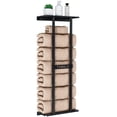 thumbnail image 1 of Estante organizador de toallas para baño STWWO de 76 cm, montaje en pared, negro, 1 of 7