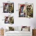 thumbnail image 4 of Designart "Rustic Stairway Welcoming Cottage Entry I" Farm Wall Art Set Of 2 - Country Red Wall Decor Set Of 2, 4 of 6
