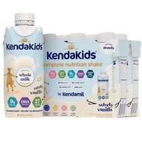 KendaKids Complete Nutrition Shake with Protein & DHA, Velvety Vanilla, 8 fl oz, (6 Pack)