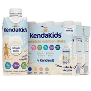 (6 pack) KendaKids Complete Nutrition Shake with Protein & DHA, Vanilla, 8 fl oz, (6 Pack)