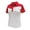 White/Red, variant on Monterey Club Women's West Contrast Block Golf Polo Shirt #2454