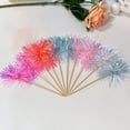 thumbnail image 4 of 10Pcs Colorful Tinsel Wooden Cake Picks Cake Top Decoration Baking Accessories For Birthdays Weddings Anniversary, 4 of 9