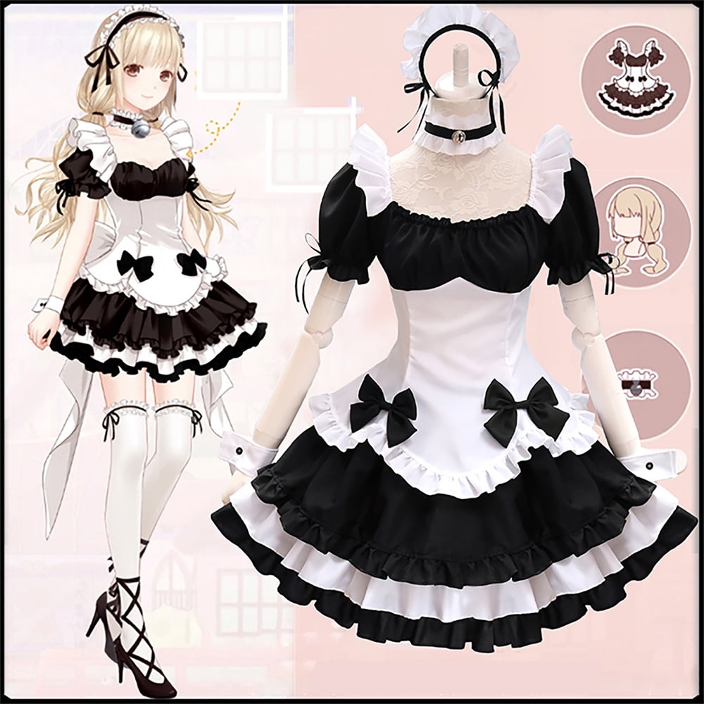 Kakadu Abstraction magic Tuscom Maid Outfit Japanese Anime Maid Dress for Women Maid Costume Cosplay  Outfits Lovely Classic Maid Apron Dress - Walmart.com