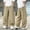 Khaki, variant on Crunowin Boys Casual Wide Leg Pants, Cotton Loose Sporty Lightweight Kids Everyday Trousers Khaki 9-10 T