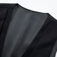 thumbnail image 6 of ZCFZJW Men's Suit Vest Formal Wedding Slim Fit Single-Breasted Sleeveless V-Neck Have Pockets Solid Dress Wedding Waistcoat Prom Tuxedo #10-Black M, 6 of 9