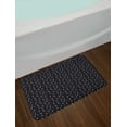 thumbnail image 2 of Jasmine Bath Mat, Continuous Fawn Leaves and Blush Petals Abstract Design Pattern, Plush Bathroom Decor Mat with Non Slip Backing, 29.5" X 17.5", Charcoal Grey Multicolor, by Ambesonne, 2 of 2