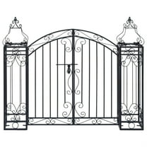 Casafoyer Ornamental Garden Gate Wrought Iron 48"x8.1"x39.4"