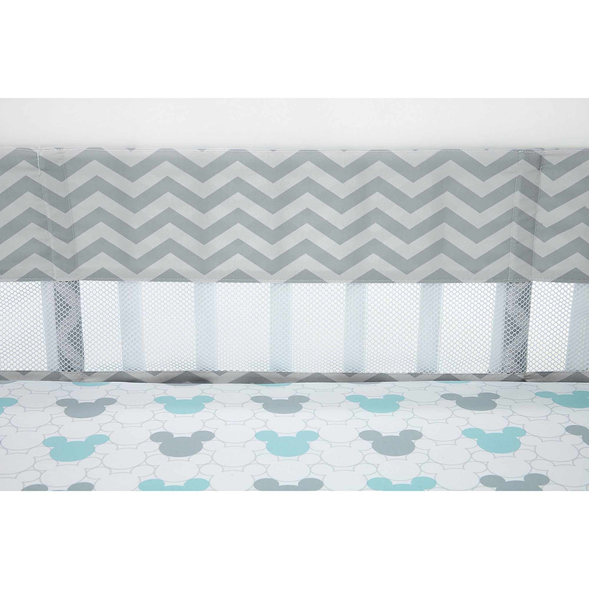 mickey mouse crib liner