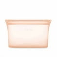 thumbnail image 2 of Zip Top Reusable Food Storage Container - Large Dish Peach - Made in the USA - 100% Platinum Silicone, 2 of 5