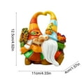 thumbnail image 3 of Dongrere Orange Figure for Christmas Decor Resin Faceless Gnome Statue for Valentine's Day - Hand-Painted Outdoor Ornament for Garden Decor, 3 of 6