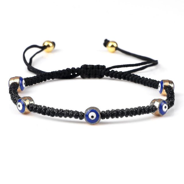 Evil Eye Braided Bracelet Lucky Red Black Color Thread Couple Chain Handmade
