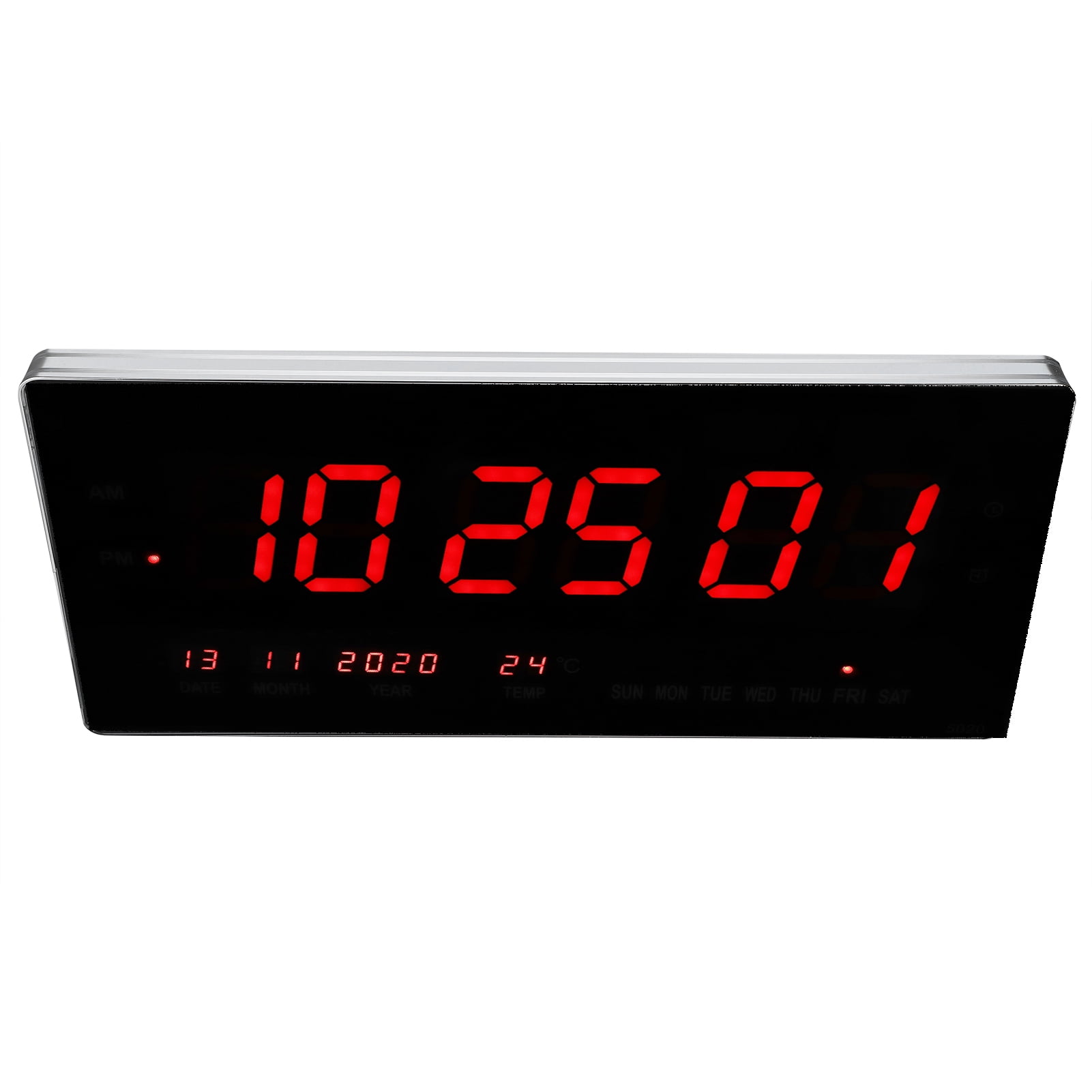 Higoodz Digital Alarm Clock,LED Digital Wall Clock Simple Stylish USB Desktop Calendar Week