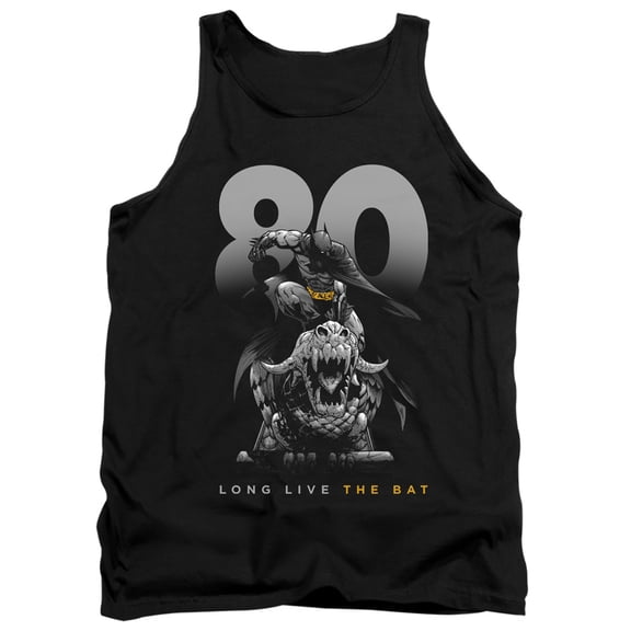Batman Big 80 Adult Tank Top Black