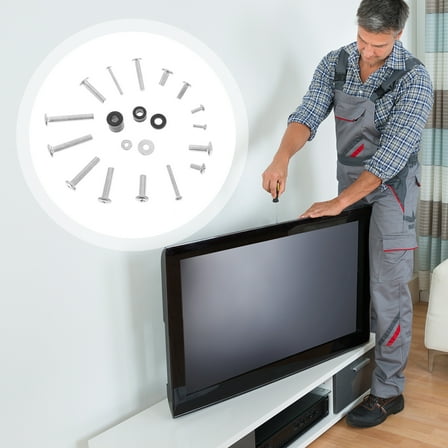 PENIKOKO 1Set Assorted Color TV Mount Screw Kit M6 Screws for Wall Mount