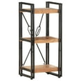 thumbnail image 1 of vidaXL 3-Tier Bookcase 40x30x80 cm Solid Acacia Wood, 1 of 5