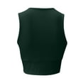 thumbnail image 6 of Sngxgn V Neck Tank Top for Women Camisole Shirt Blouse Sleeveless(Green,XL), 6 of 9