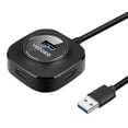 thumbnail image 2 of Conector centrador USB de 4 puertos Adaptador divisor Extensor de expansión para computadora portátil, computadora portátil, mouse, escritorio Usb3.0 negro 1m shamjiam Divisor de hub, 2 of 9