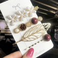 thumbnail image 6 of Fashion 3/4pcs Set Pearl Hair Clip For Women Korean Hairpin Geometric Crystal Hair Barrettes Girl Hair Accessories Hairgrip, 6 of 6
