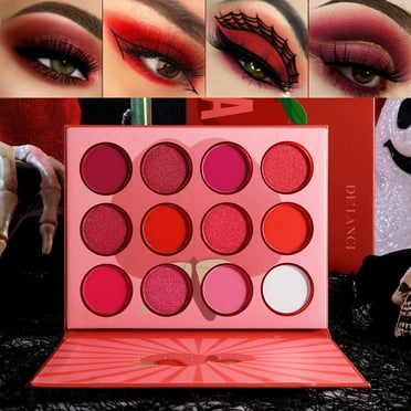 Eyeshadow Palette Makeup Cosmetics Diamond Glitter Metallic 16 Color Creamy Pigmented Professional Mini Eye Shadow Kit