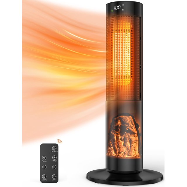 Calentador espacial TRUSTECH 26 Tower 1500 W para habitación grande