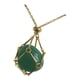 thumbnail image 5 of Collar con colgante de gota de piedra Adorno de decoración Elegantes y delicados en alambre para Acción de Gracias Día de San Valentín Verde, 5 of 9