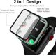 thumbnail image 2 of Protector de pantalla de vidrio templado y Funda para Apple Watch Series 1/2/3 42mm Brillar Verde, 2 of 5